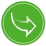 Lime Green Arrow Icon